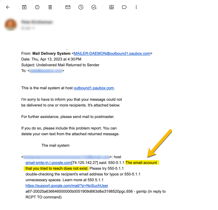 Solving email delivery and bouncebacks