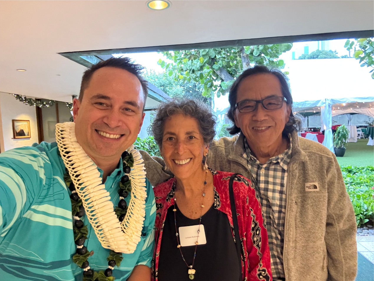 My mom’s best friend, Aunty Rain Robinson, and Uncle Bruce Shimoda came out early again to support us.