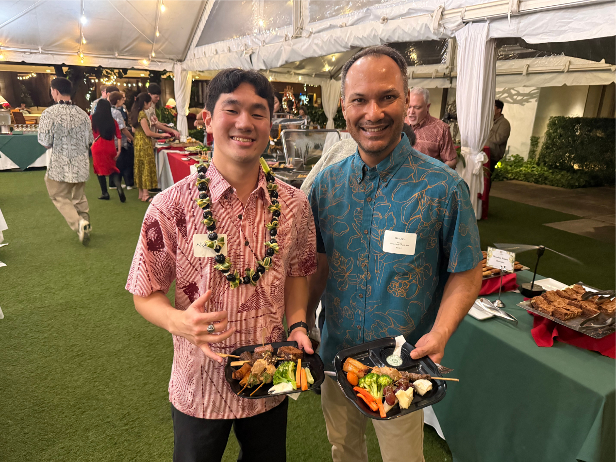 Nick Wong wanted to meet Olin Lagon, so I connected them | 2025 Paubox Kahikina Scholarship winter networking event