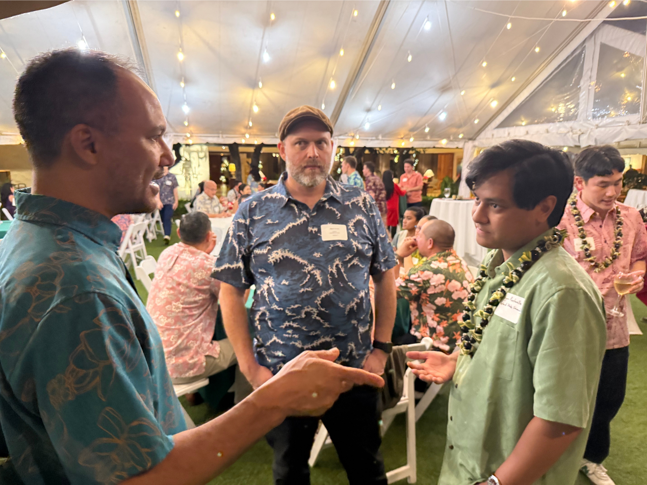 Left to right: Olin Lagon, Alexi Drouin, and&nbsp;Bryan Pontanilla&nbsp;(Accounting, Portland State University)