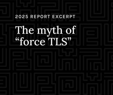The myth of force TLS