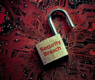 lock with text security breach