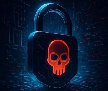 digital lock with skull 