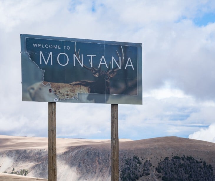 Image of Montana's state sign. 