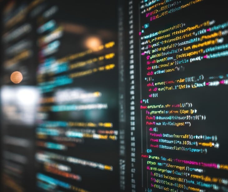 a computer screen with code