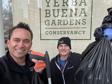 Cleaning up Yerba Buena Gardens - Paubox Community Service | Hoala Greevy, Pete Kirsheman