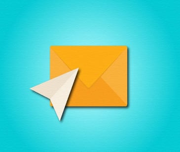 email icon with paper airplane