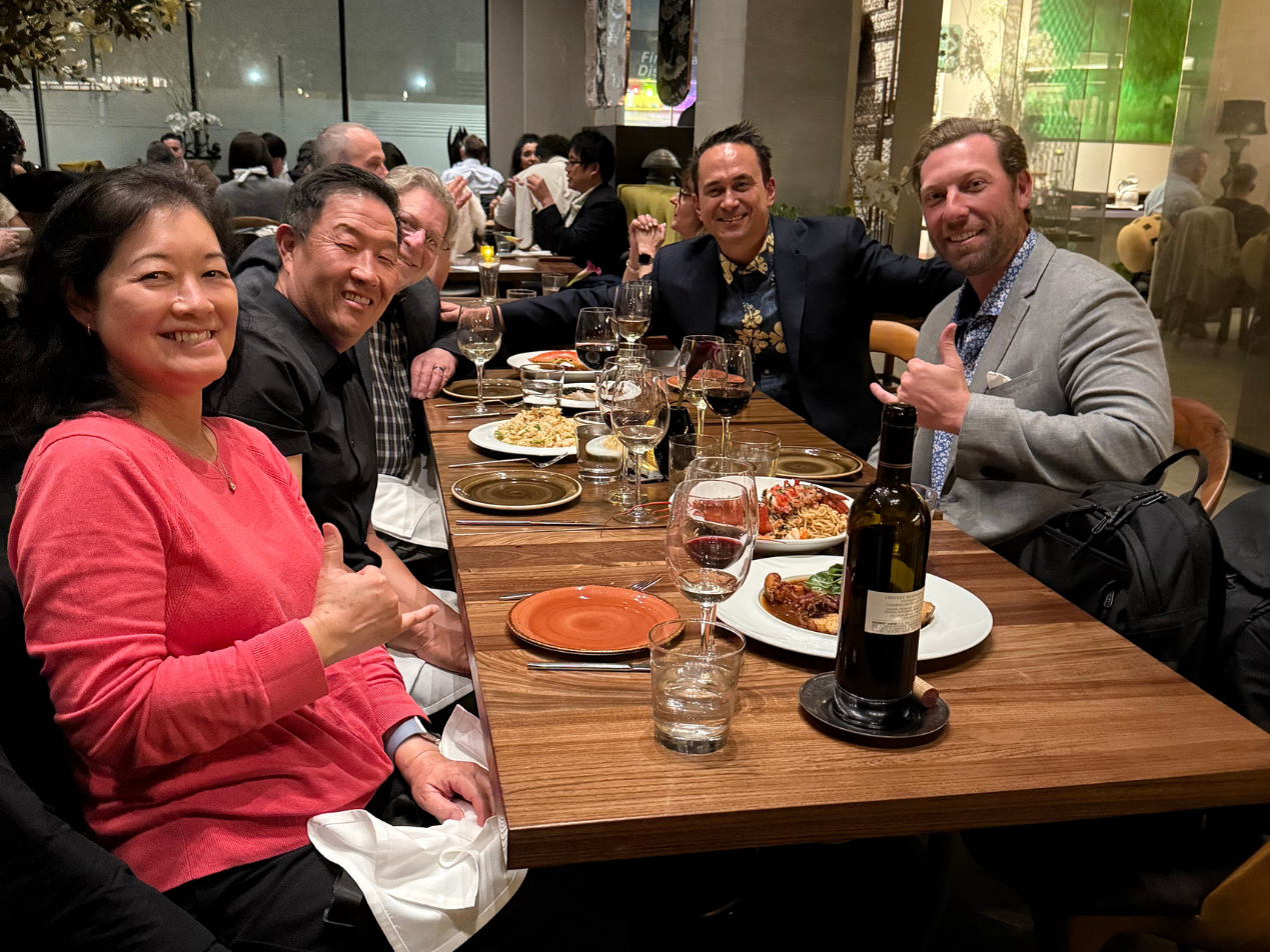 Left to right: Audrey Nakamoto, Jay Chun, Glen Coleman, myself, and Greg Hoffman