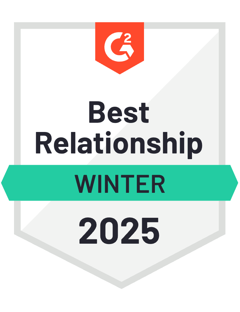 G2 best relationship badge