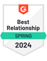 G2 best relationship badge