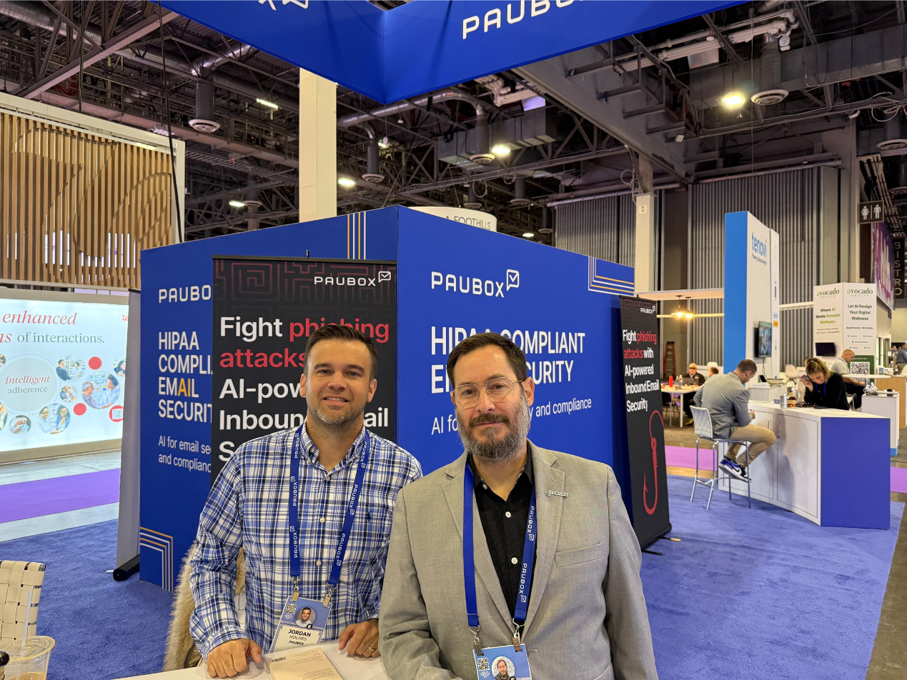 Jordan Holmes (VP Sales) and Dean Levitt (VP Marketing) put in work to make it happen at HLTH Vegas 2025.