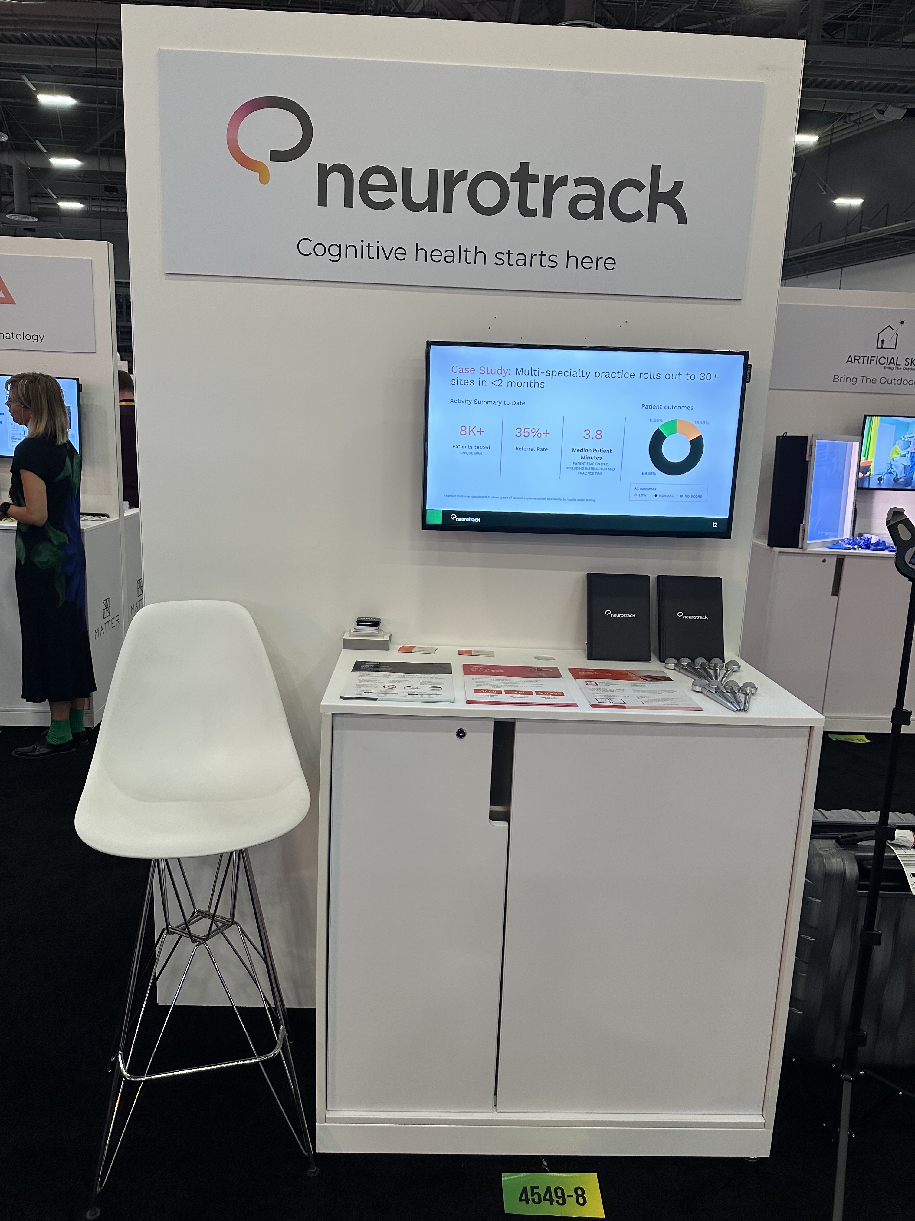 My timing was off visiting the Neurotrack booth...