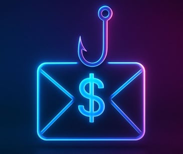 email icon with hook and money symbol