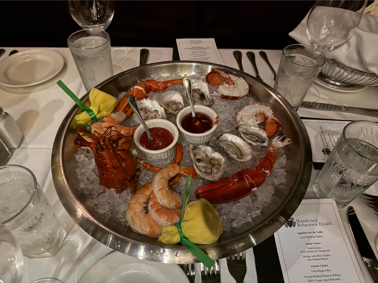 The seafood platter at The Capital Grille&nbsp;| Henderson Behavioral Health 2026 Gala: Mind, Body, and Soul-utions