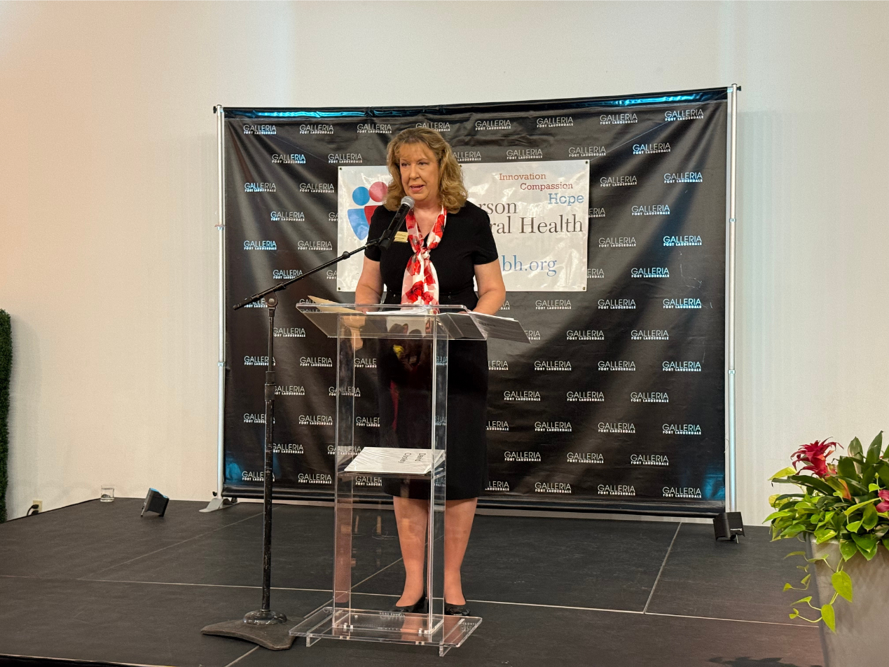 Suzanne Higgins (Director of Development, Henderson Behavioral Health) presented opening remarks | Henderson Behavioral Health 2026 Gala: Mind, Body, and Soul-utions