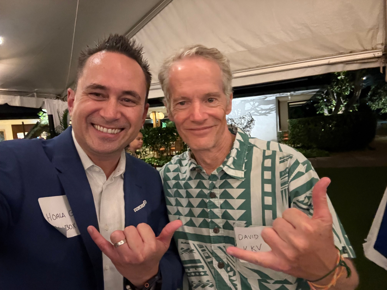 Selfie with David Derauf (CEO, Kōkua Kalihi Valley) | Industry Dinner in Honolulu with Paubox and Malama Ola