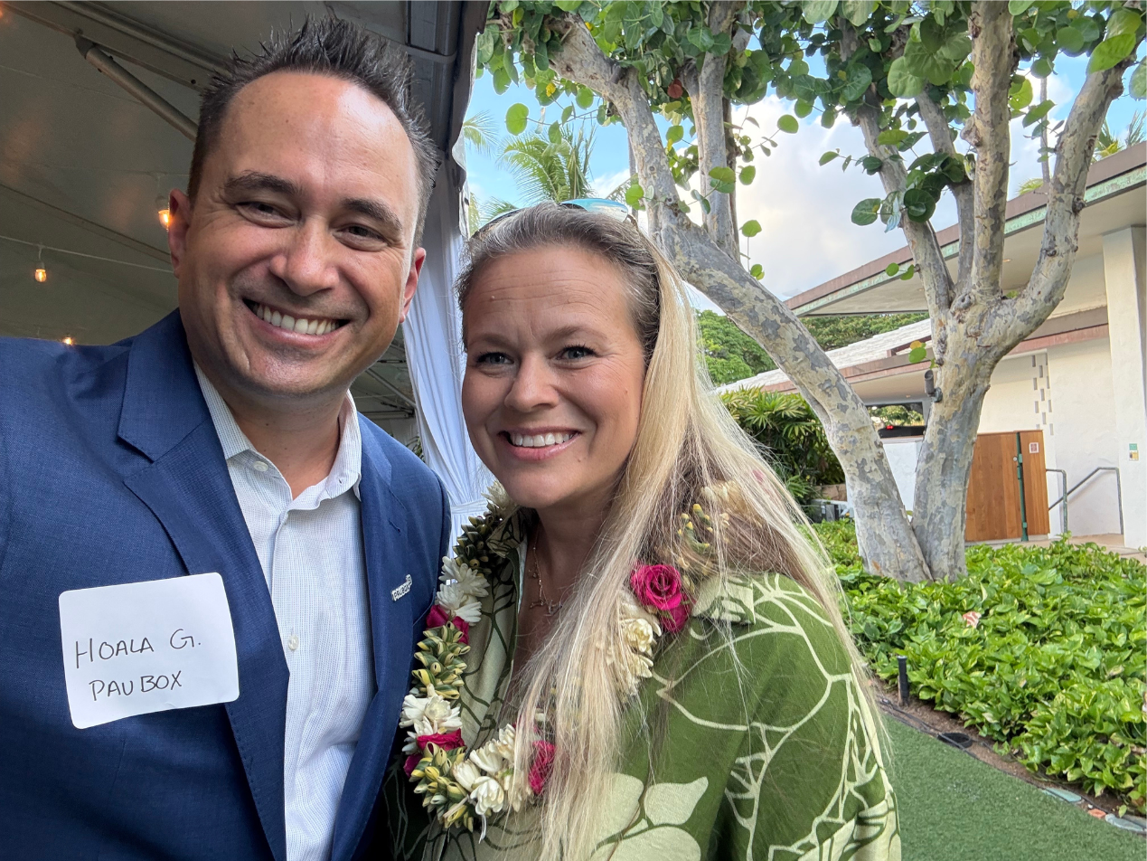 Selfie with Siana Austin Hunt, the woman who was the genesis of Paubox | Industry Dinner in Honolulu with Paubox and Malama Ola