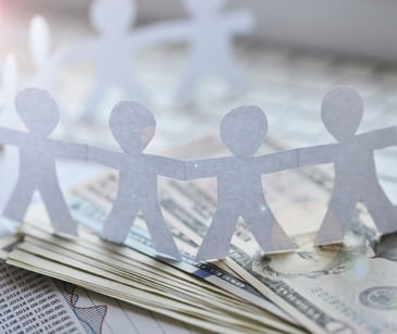 paper people over money bills