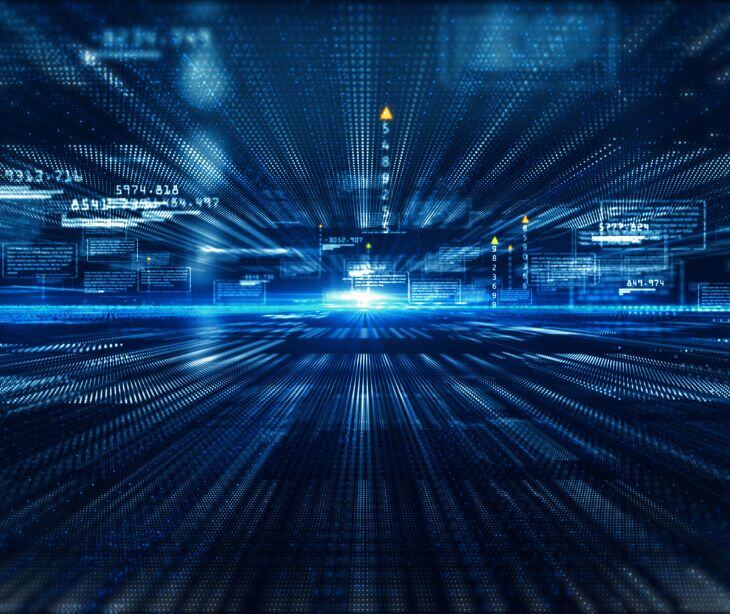 blue digital background