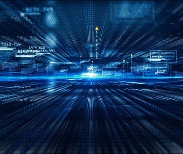 blue digital background