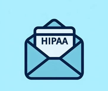 email icon with HIPAA text