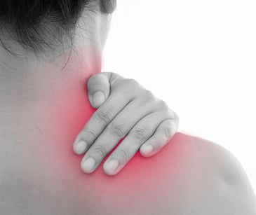 red shoulder pain