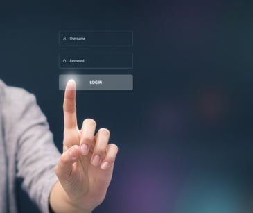 Image of someone tapping a 