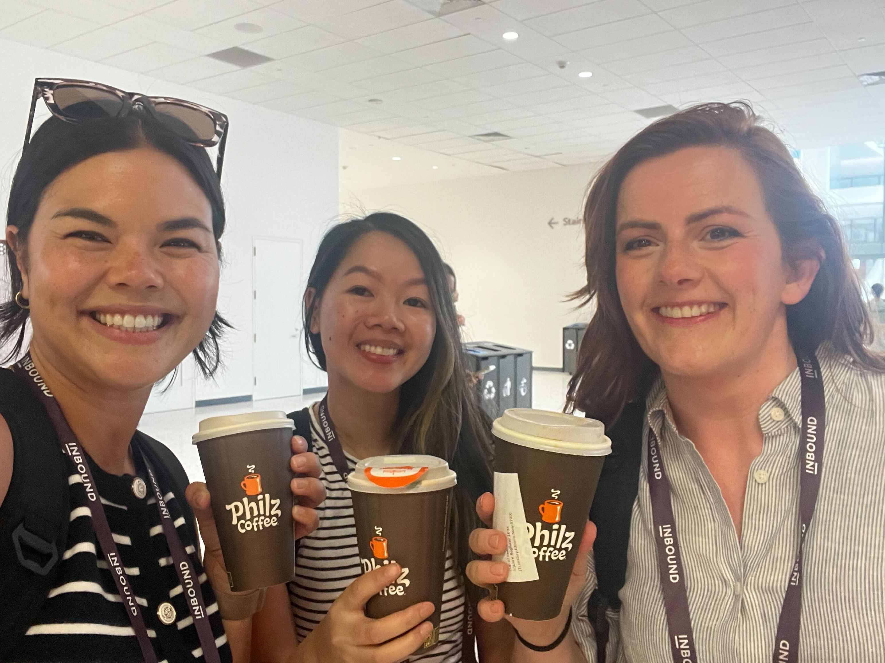 Fueling up on day 1 at Inbound