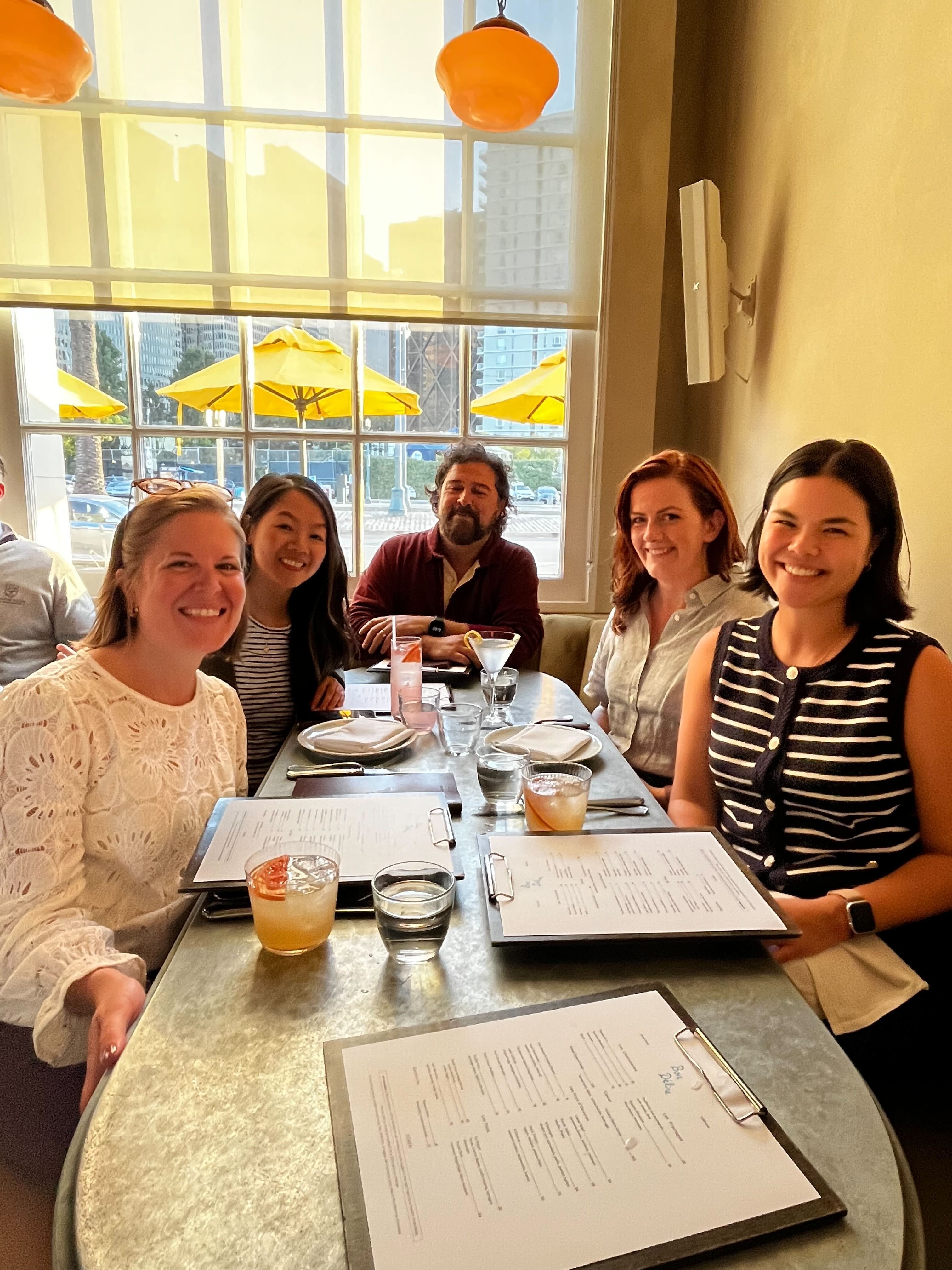 Paubox team out to dinner