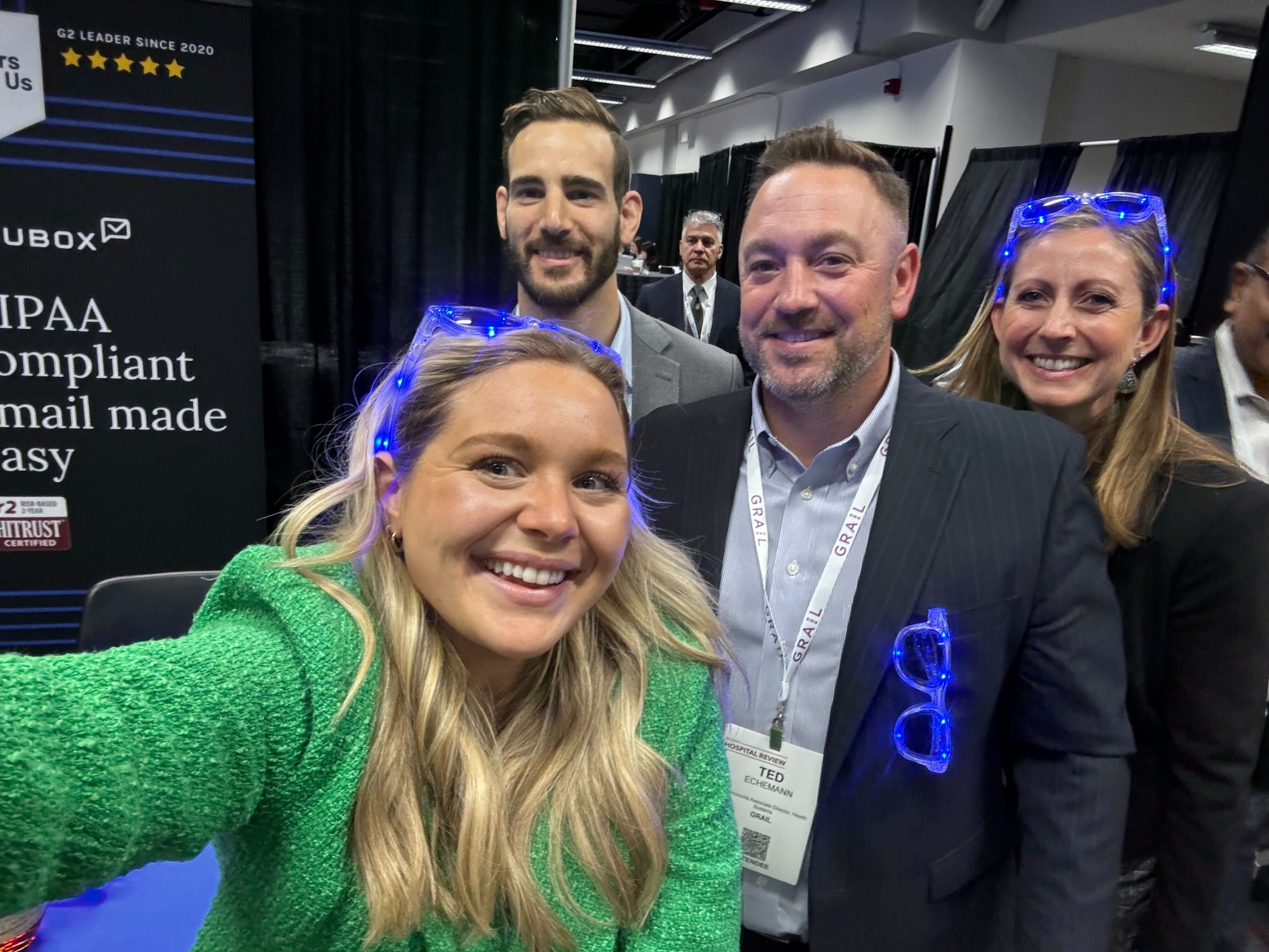 Kenzie with Ted Echemann of Grail