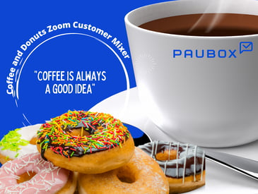 Our first coffee and donut zoom social mixer | Paubox