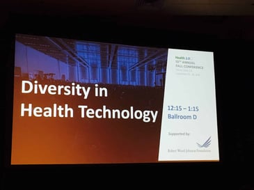 Diversity in health technology workshop - Health 2.0 Annual Fall Conference 2016