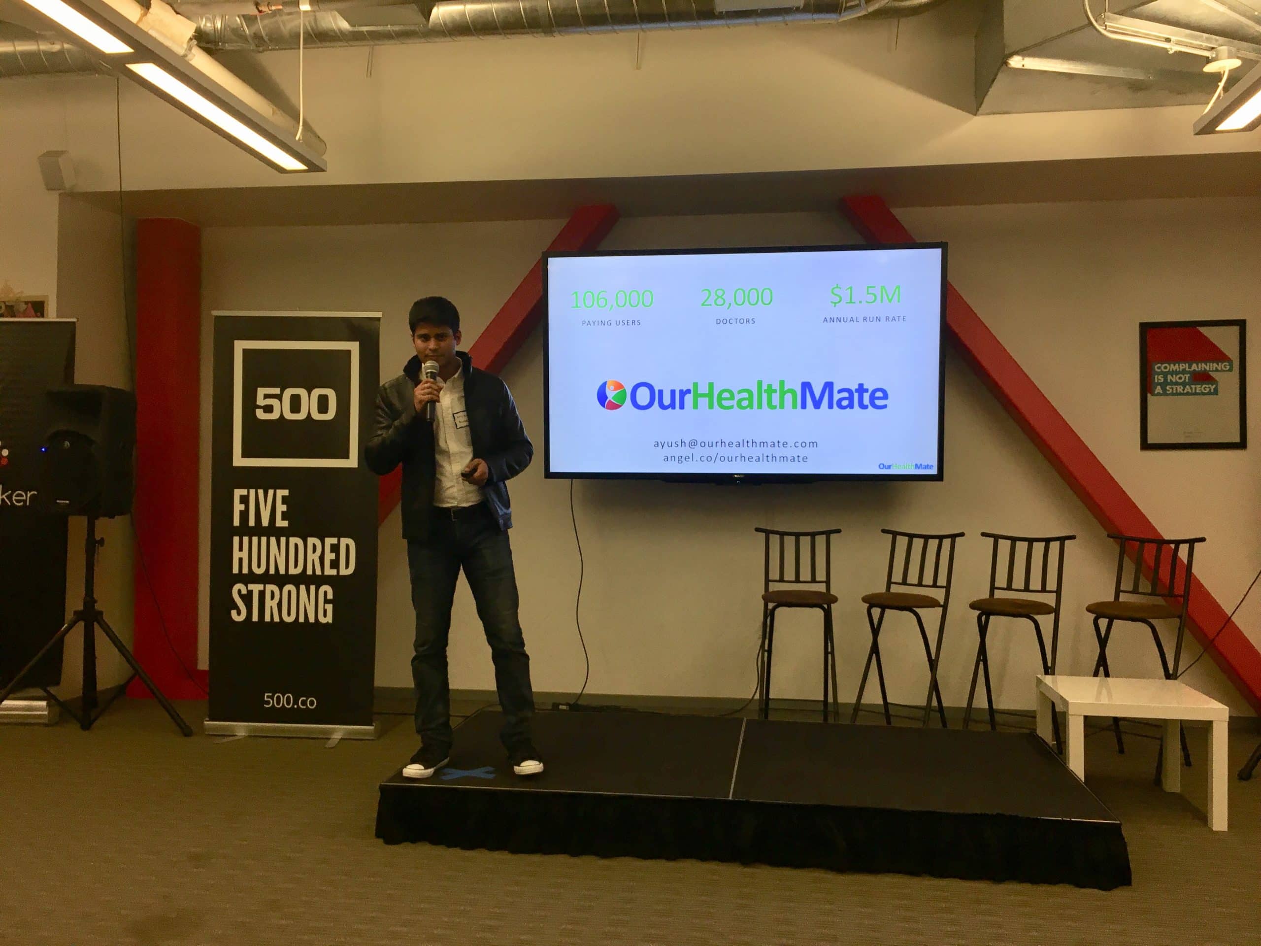 Ayush Bharti, OurHealthMate - 500 Startups - Paubox