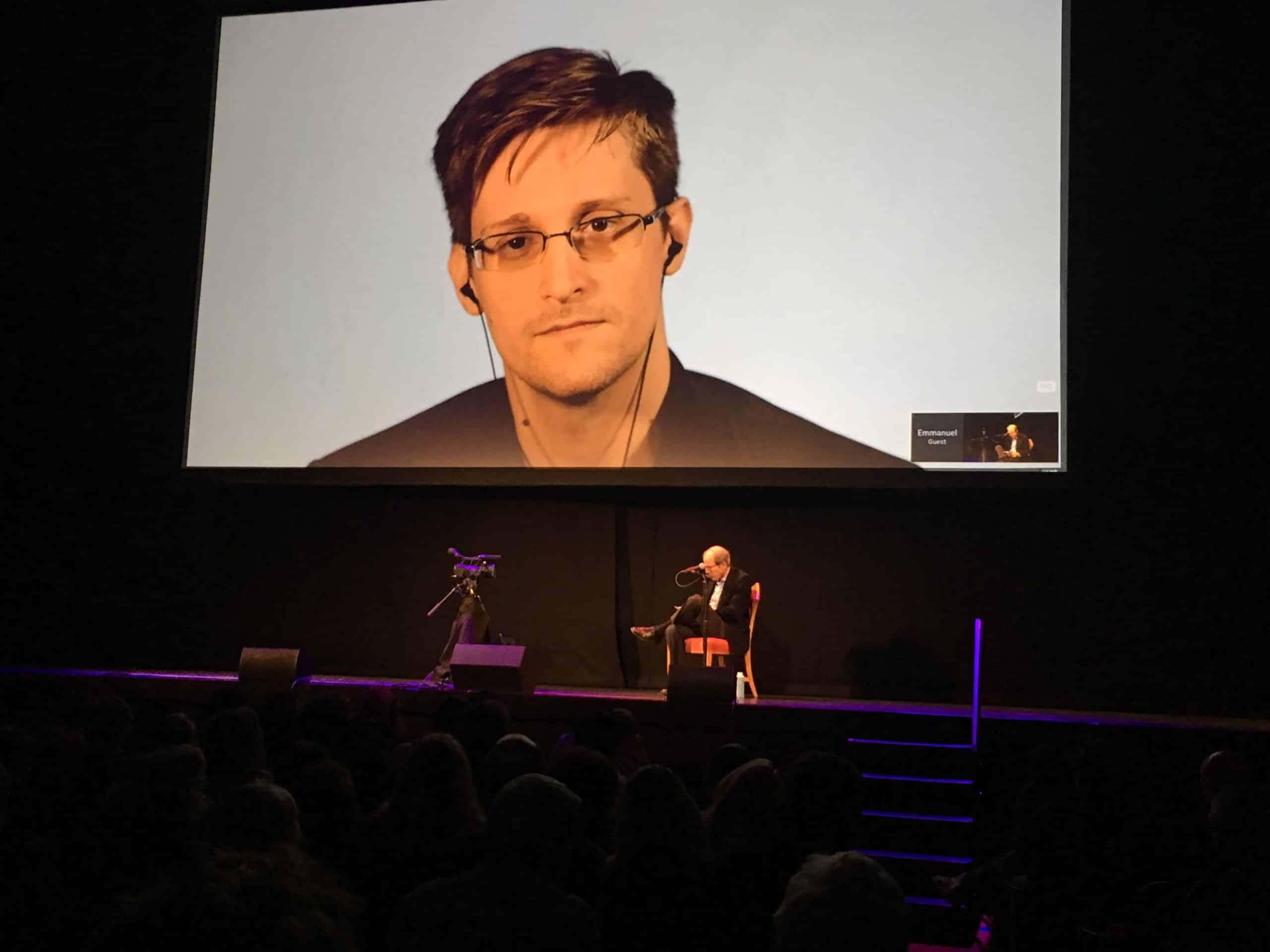 Edward Snowden Live on Video in San Francisco - Paubox