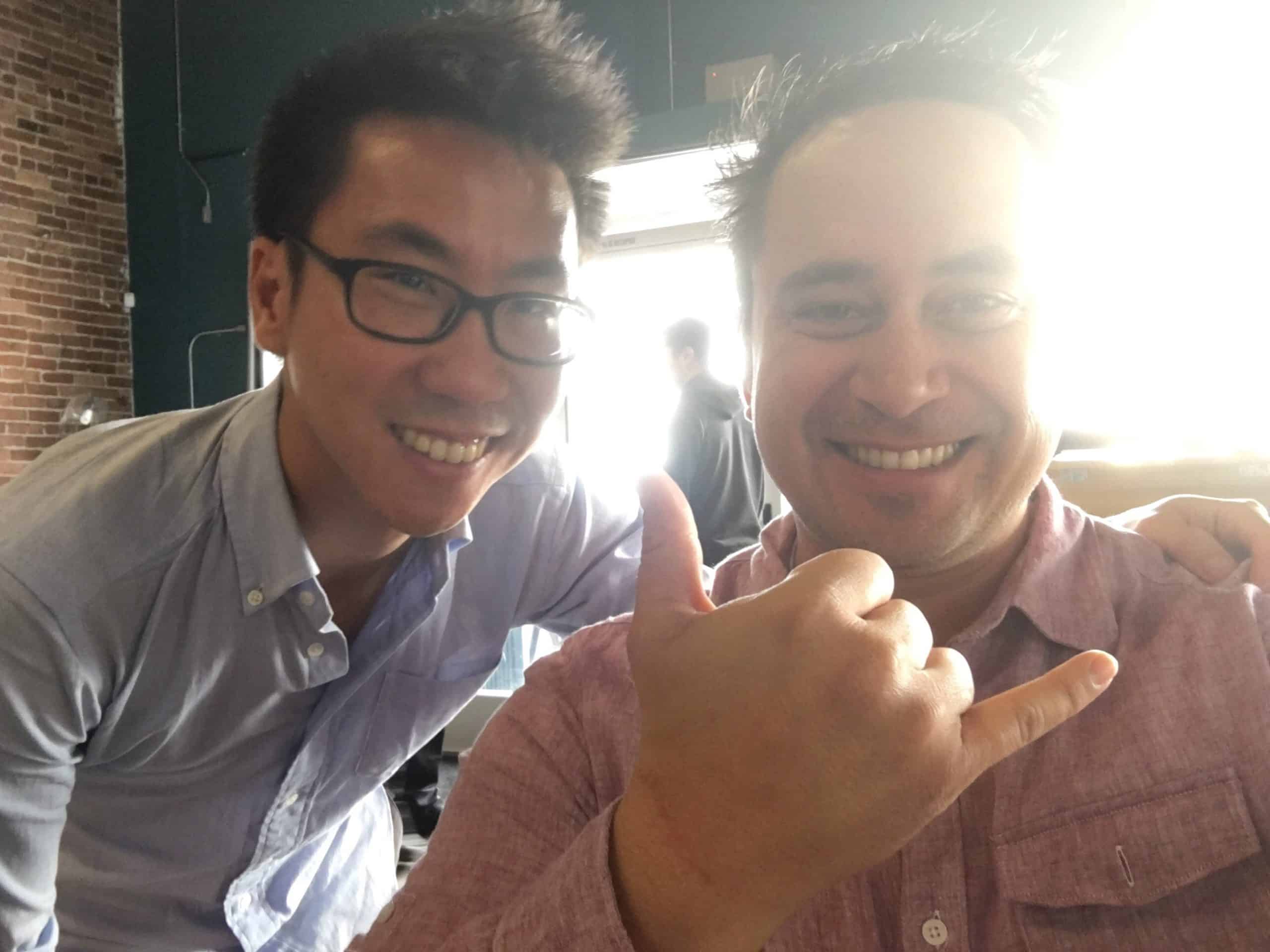 Selfie with SEO stud Bernard Huang - Paubox