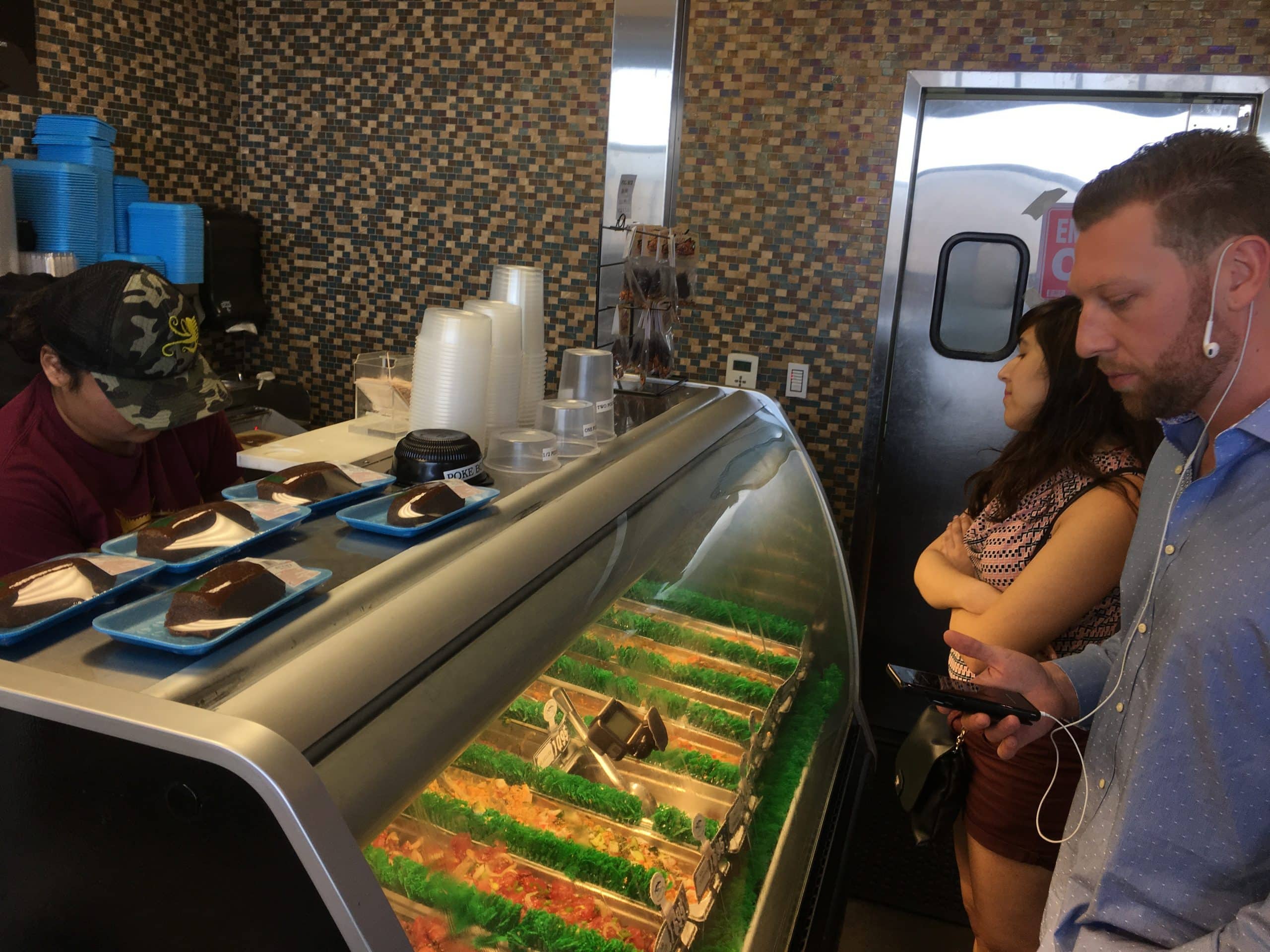 Poke bowls at Nico's