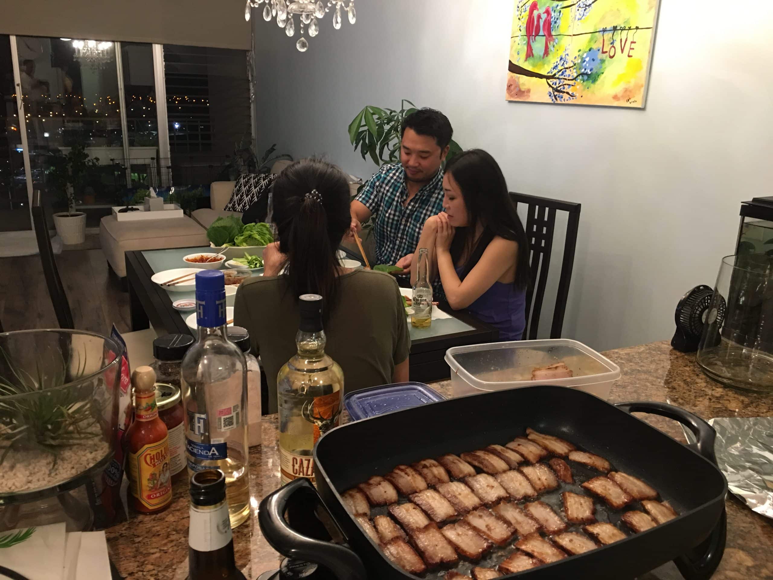 Dinner at Leroy's house