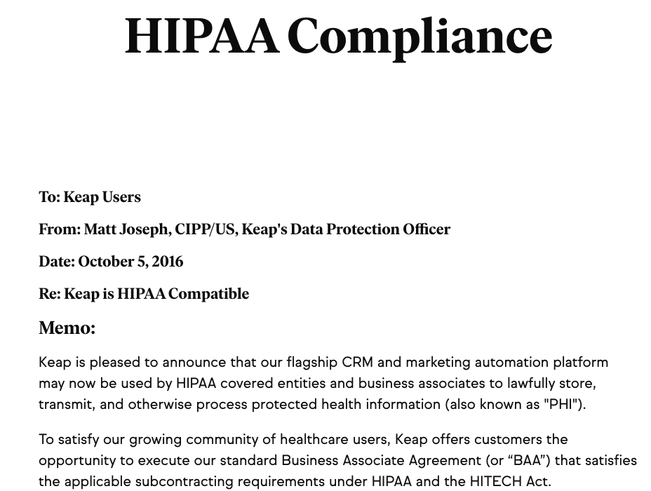 Does Infusionsoft offer HIPAA Compliant Email Service? - Paubox