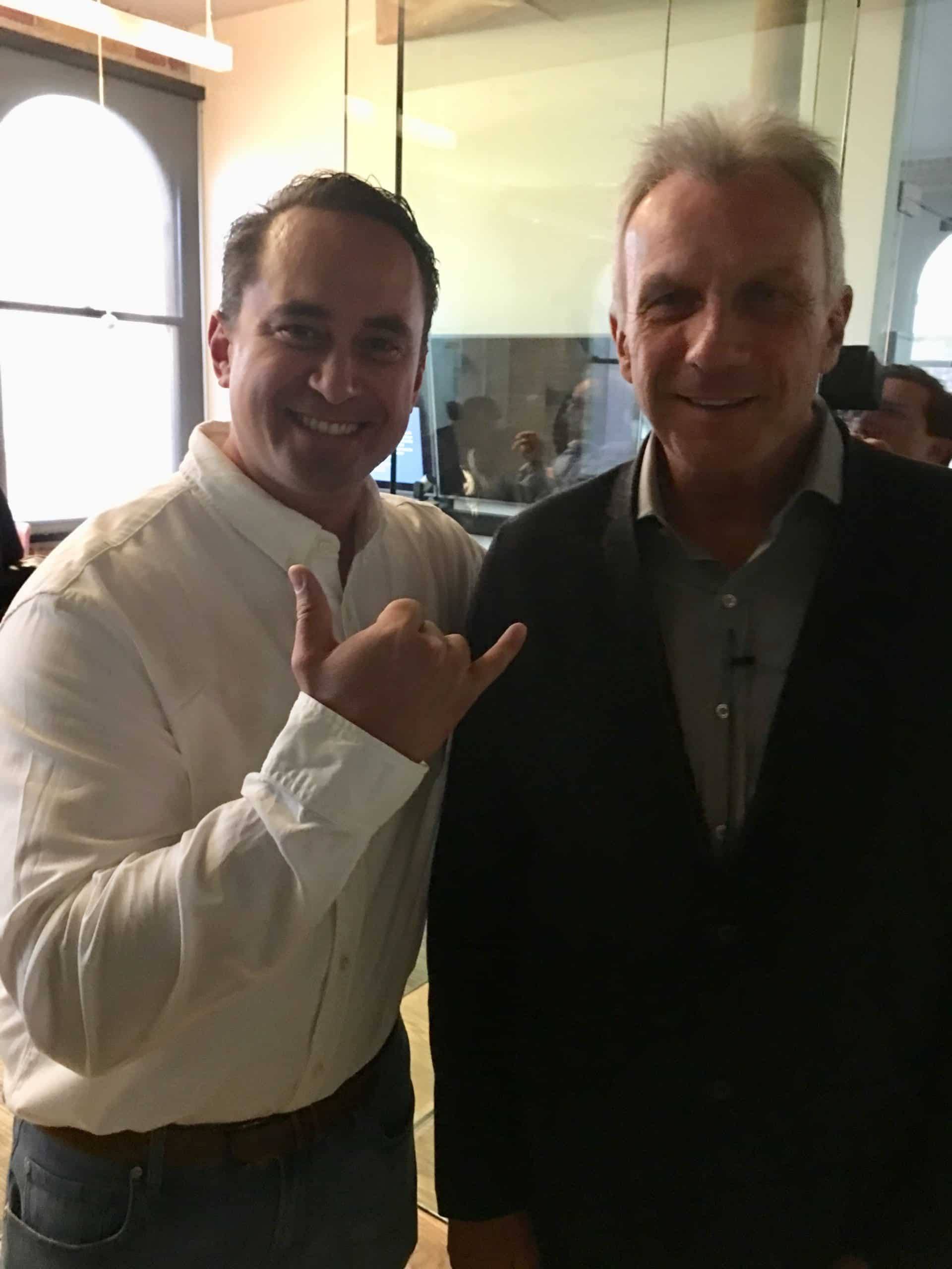 Hoala Greevy with Joe Montana - Paubox
