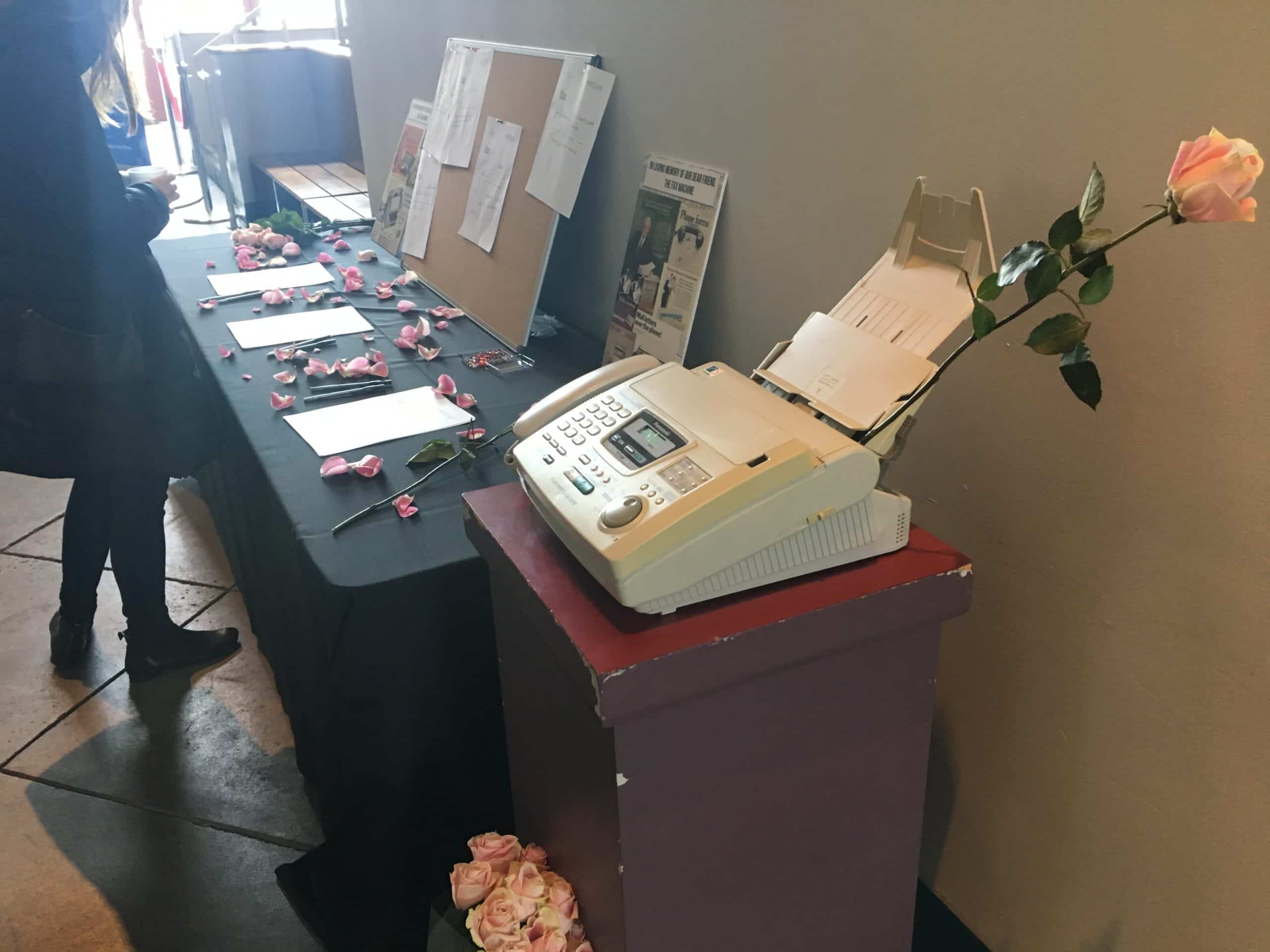 Rememberance Board - A Wake for the Fax Machine - Paubox SECURE Conference