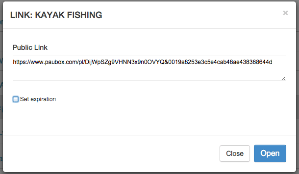 Expiration added to encrypted links