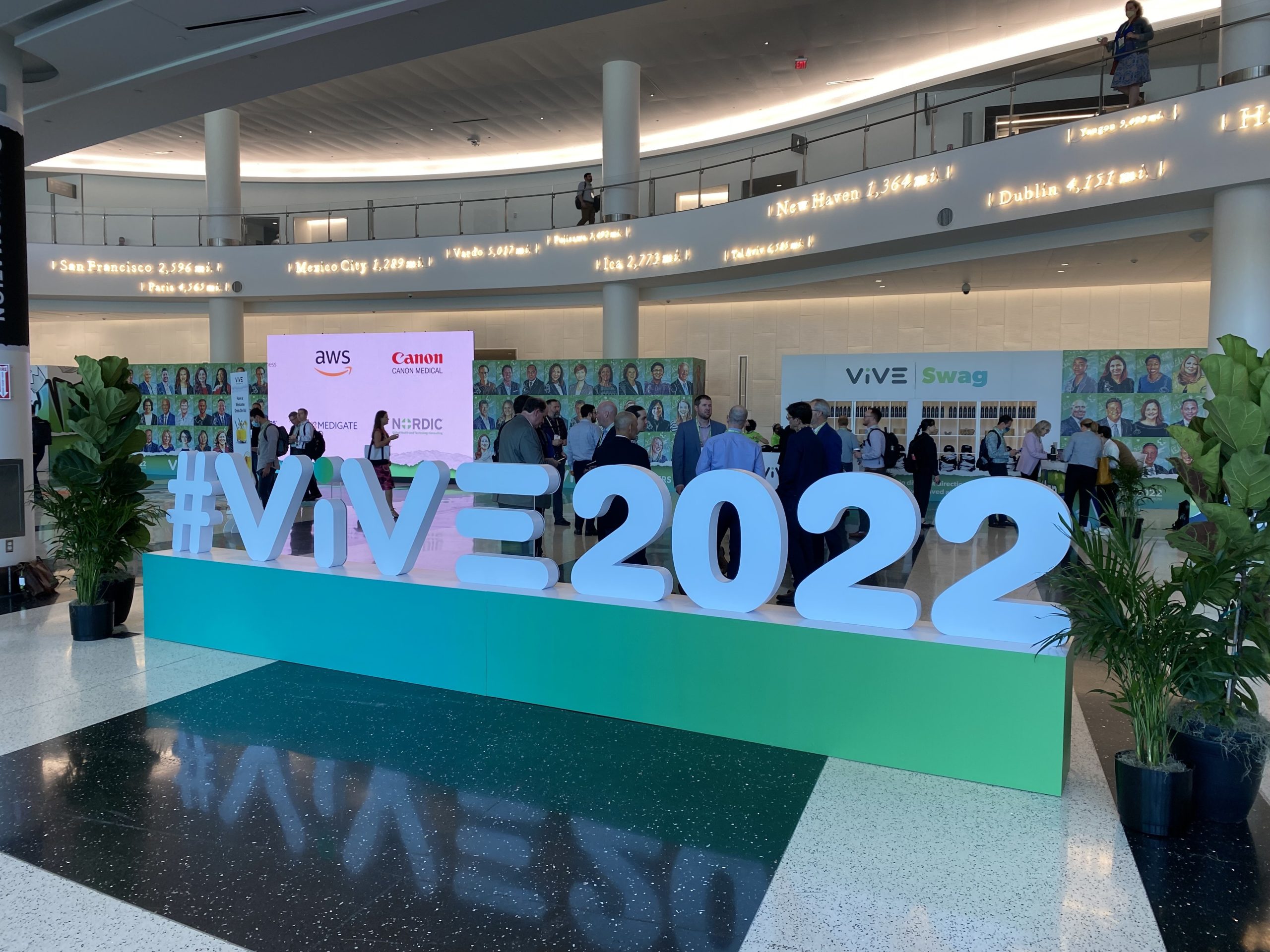 ViVE 2022 - Event logo in lobby