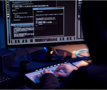 hacker at computer