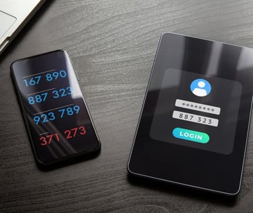 smartphone with codes