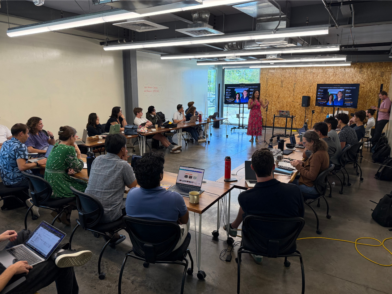 Miki Hardisty (Founder, Olelo Intelligence) practicing her pitch for demo day | Lucky Number 17: Sharing  my Lessons Learned as a Startup CEO with Blue Startups Cohort 17