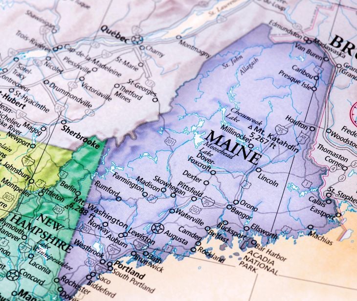 maine map