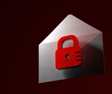 email icon with red lock