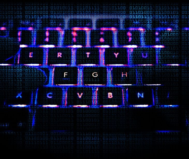 dark computer keyboard