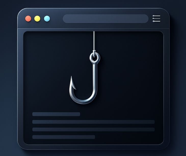 hook in front of browser window