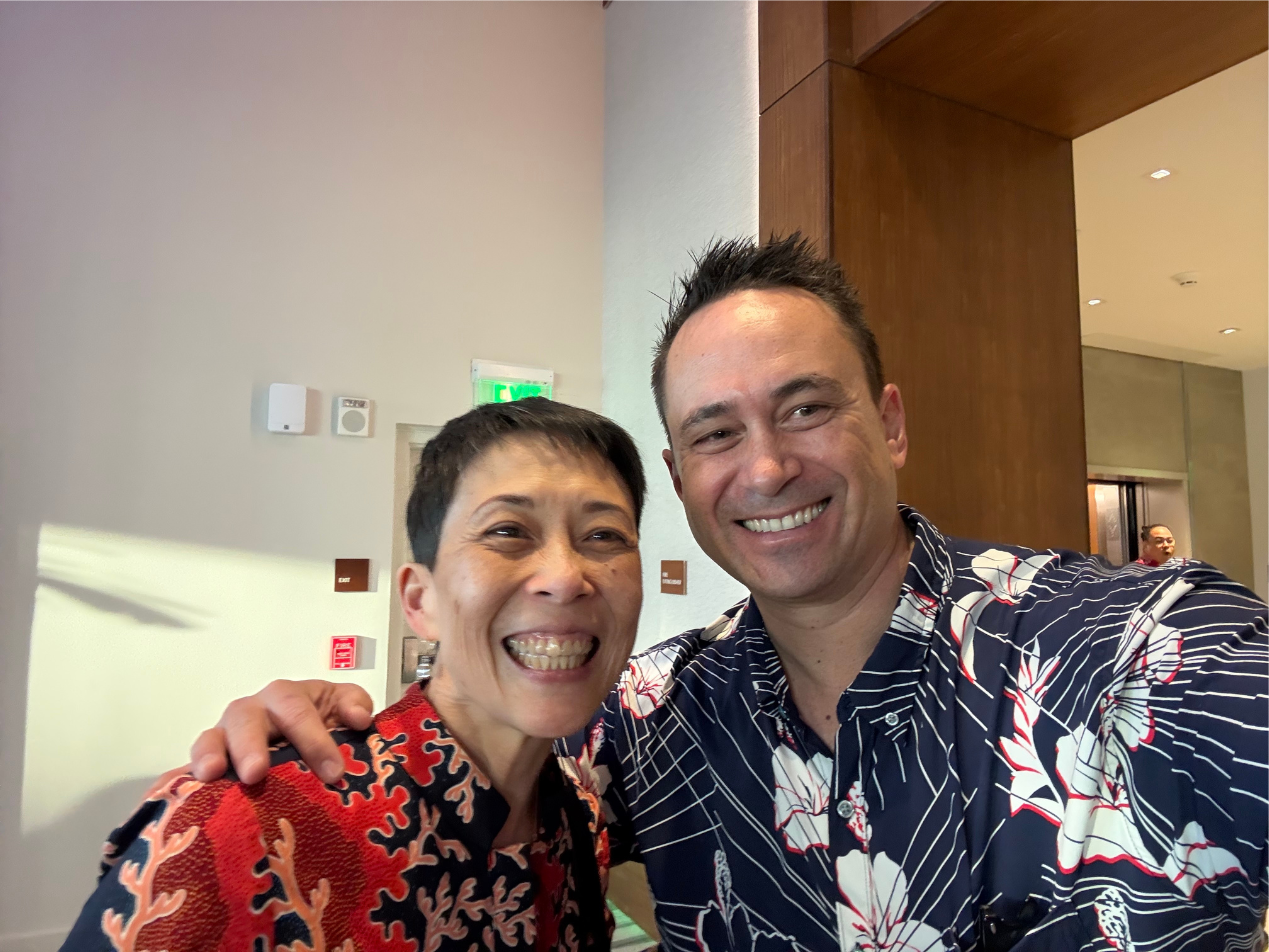 Hoala Greevy with PCF classmate, Rachael Wong (Founder, One Shared Future)